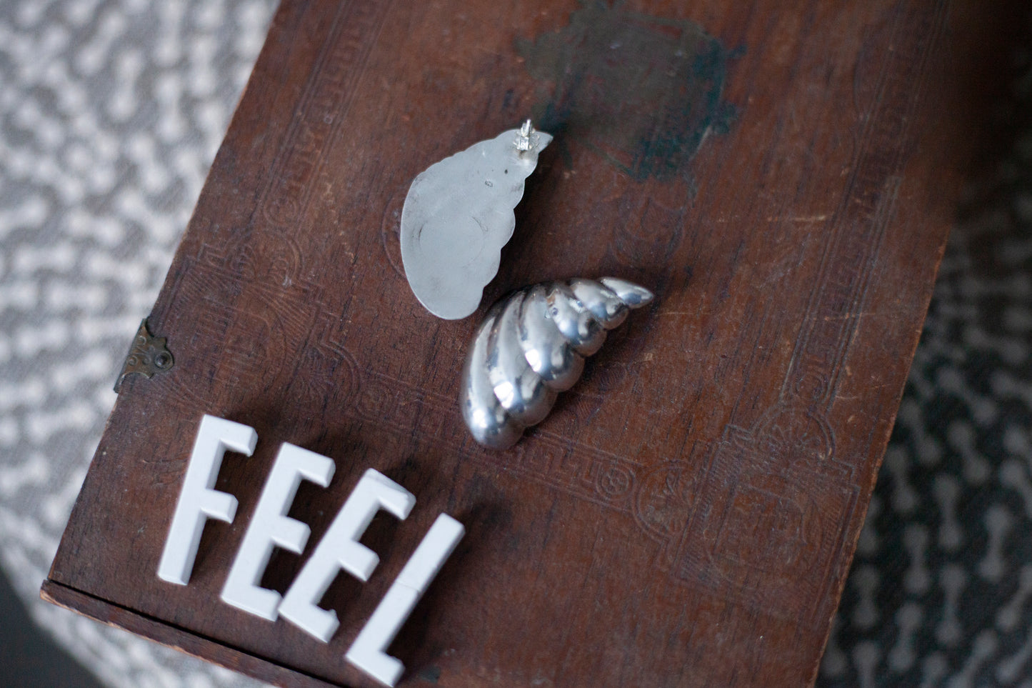 Silver Puff Earrings