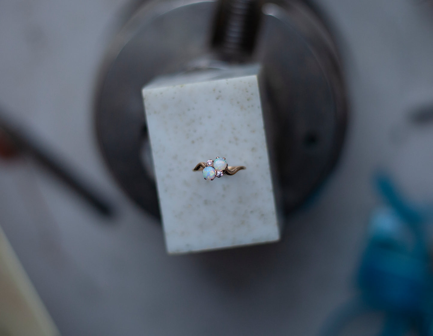 Antique Double Opal Ring
