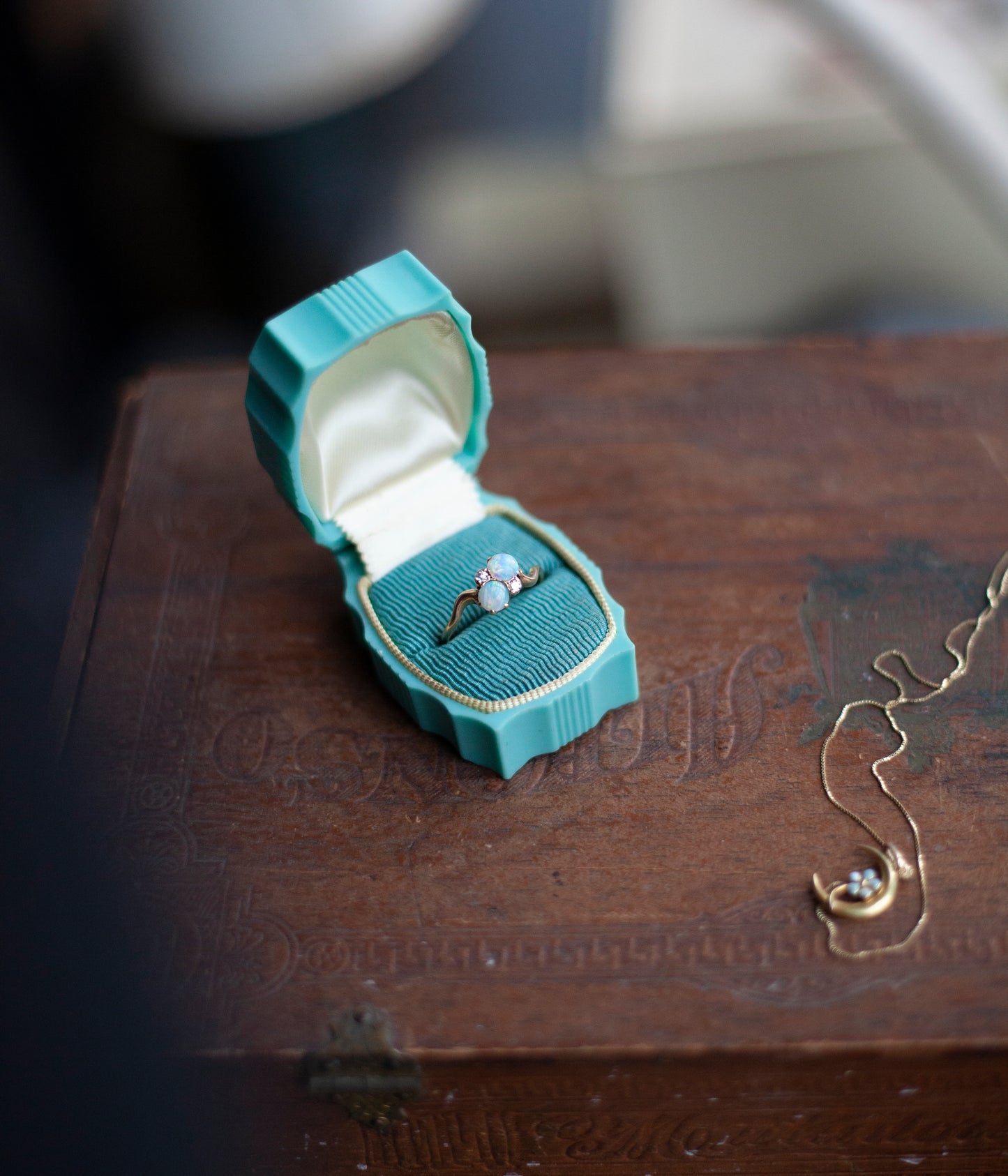 Antique Double Opal Ring